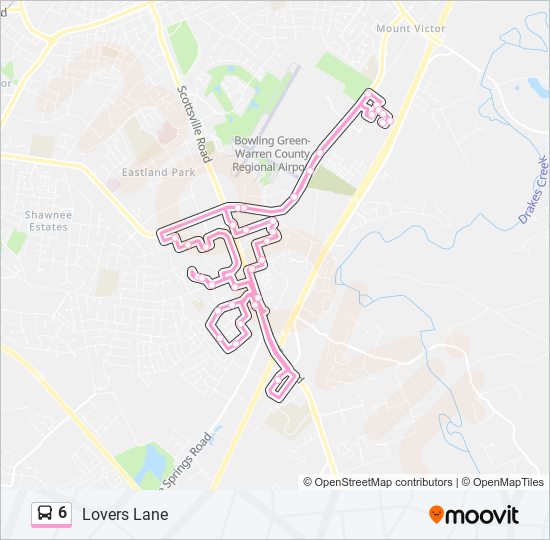 Mapa de 6 de autobús