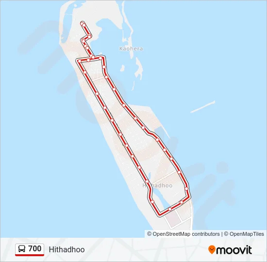 700 Bus Line Map