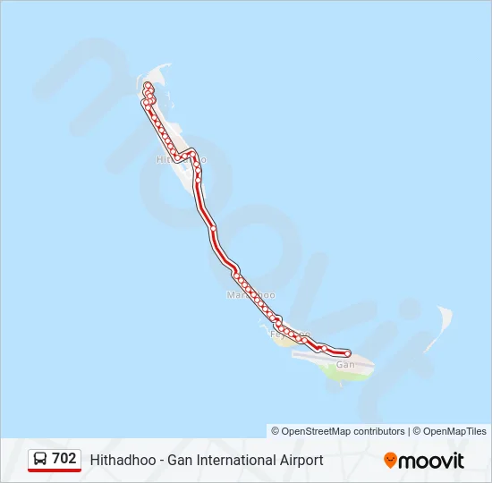 702 Bus Line Map