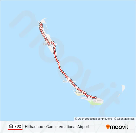 702 Bus Line Map