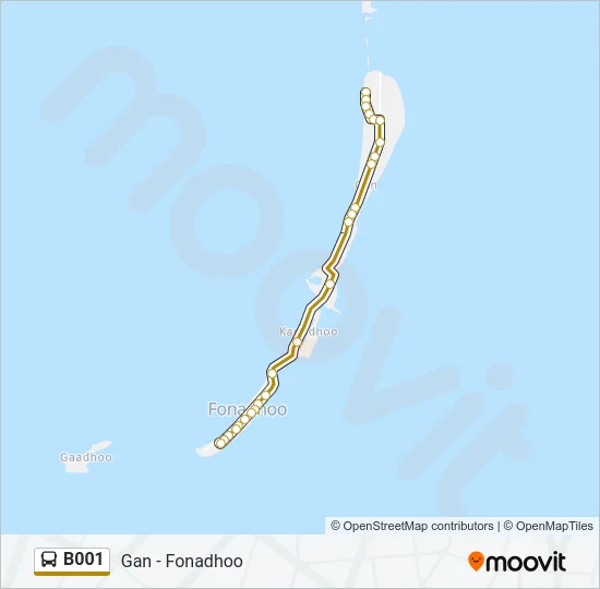 B001 Bus Line Map