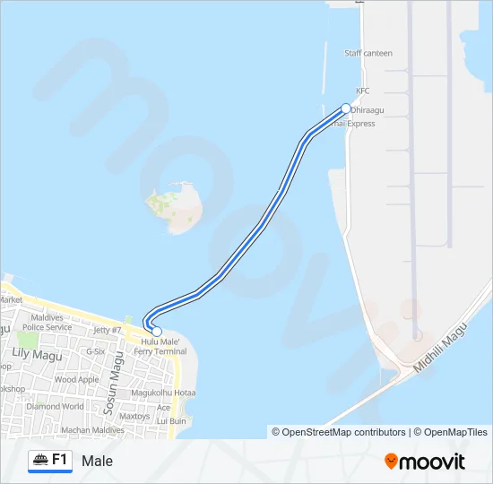 F1 Ferry Line Map