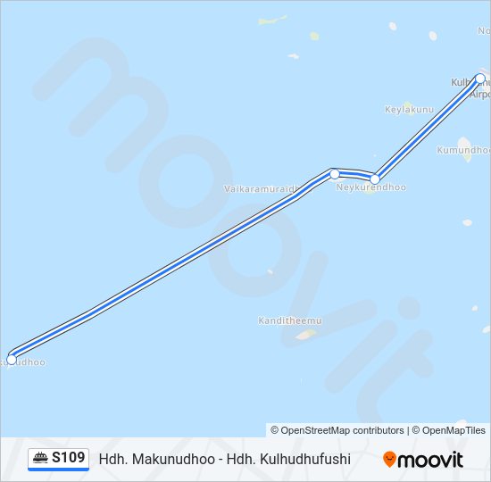 S109 Ferry Line Map