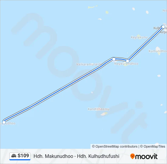 S109 Ferry Line Map