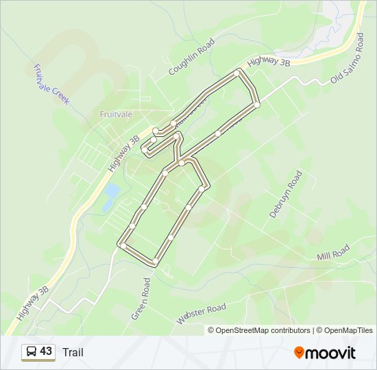 43 Route Schedules Stops Maps Trail Updated 
