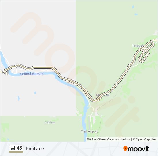 43 Route Schedules, Stops & Maps Fruitvale (Updated)