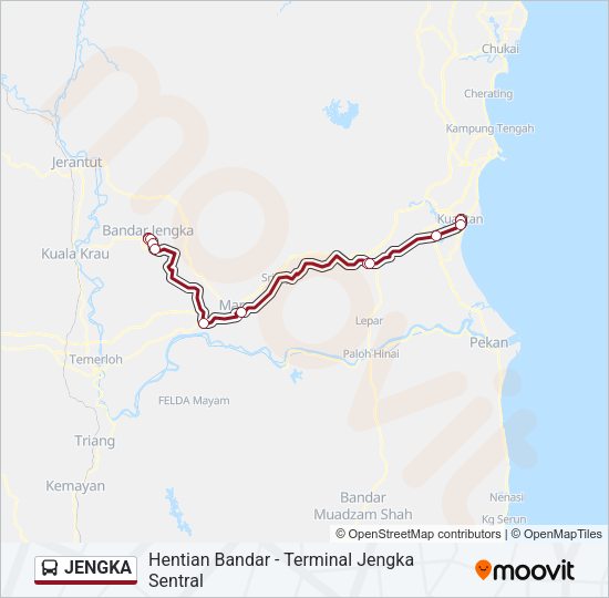 JENGKA Bus Line Map