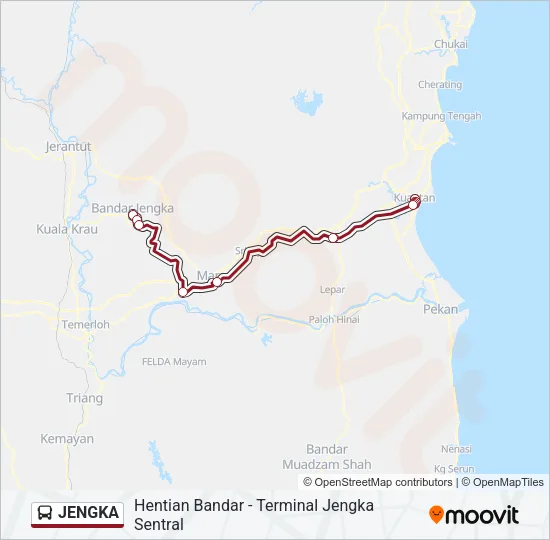 JENGKA Bus Line Map