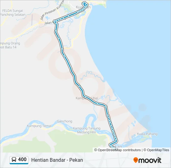 400 Bus Line Map