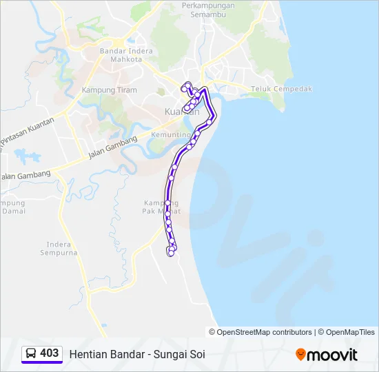 403 Bus Line Map