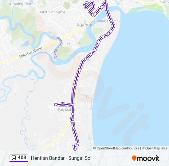 403 Bus Line Map