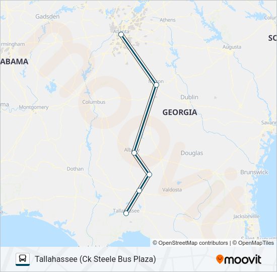 GREYHOUND US0636 Bus Line Map