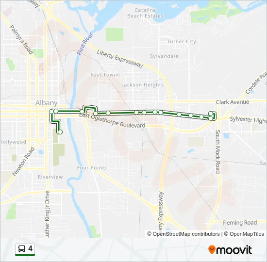 4 Bus Line Map