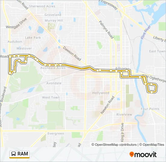 RAM Bus Line Map