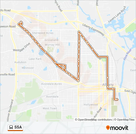 SSA Bus Line Map