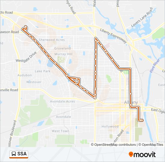 Mapa de SSA de autobús