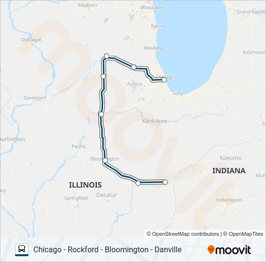 GREYHOUND US0145S bus Line Map