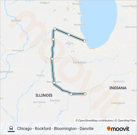 GREYHOUND US0145S Bus Line Map