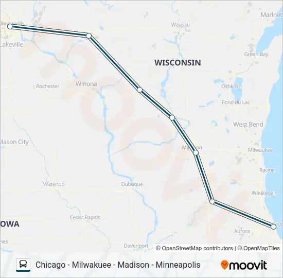 GREYHOUND US0150 Bus Line Map