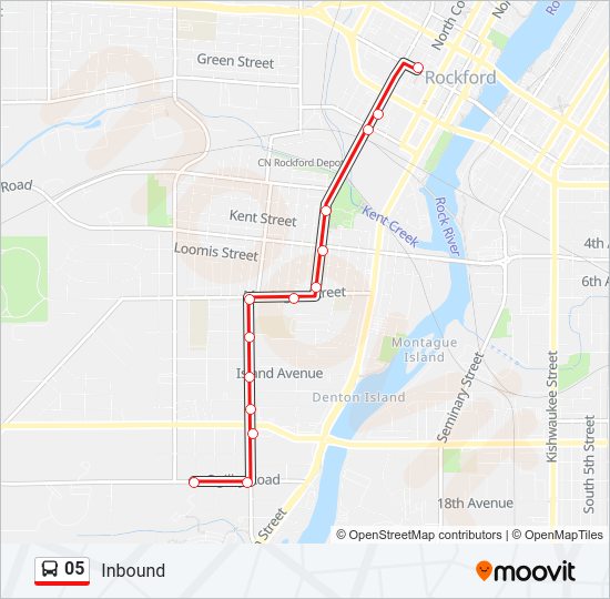 05 Route: Schedules, Stops & Maps - Inbound (Updated)