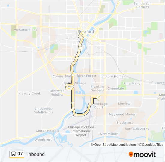 Mapa de 07 de autobús