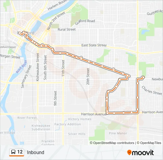 12 Bus Line Map