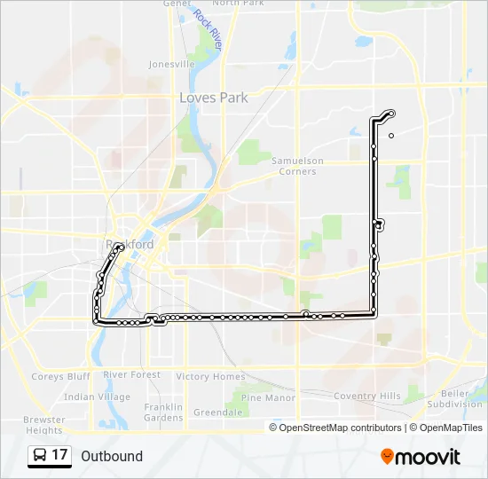 17 Bus Line Map