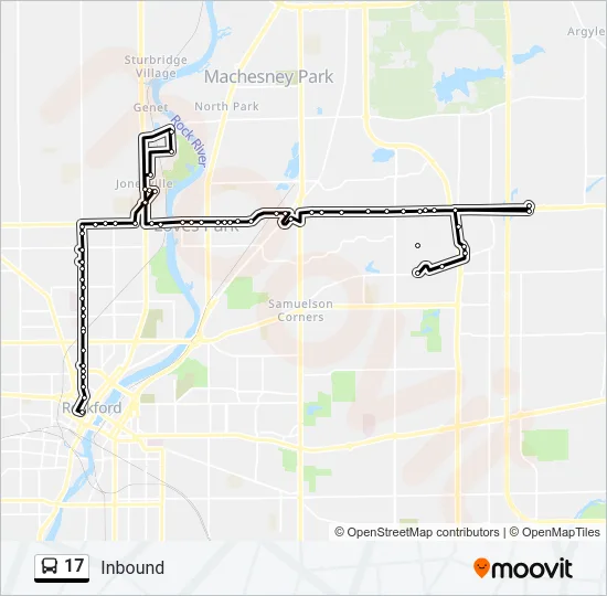 17 Bus Line Map