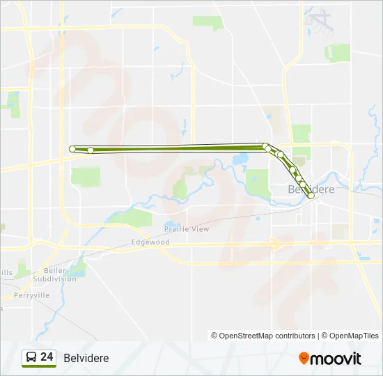 24 Bus Line Map