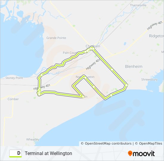 D bus Line Map