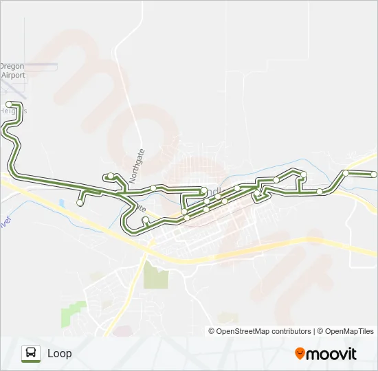 NORTH / EAST ROUTE Bus Line Map