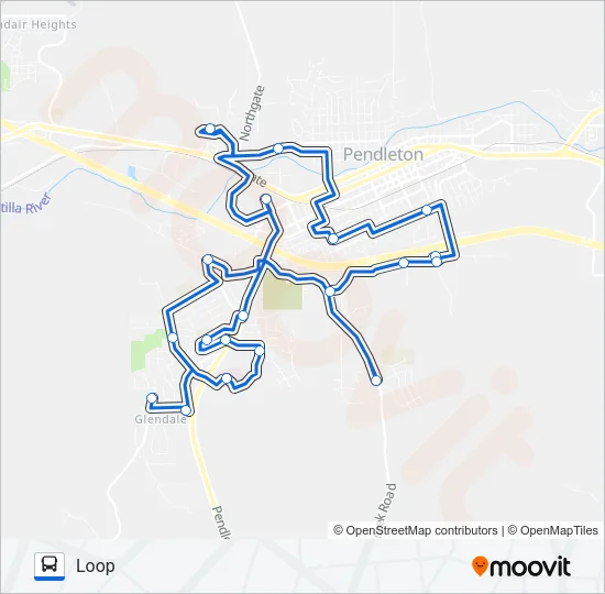 SOUTH / WEST ROUTE Bus Line Map