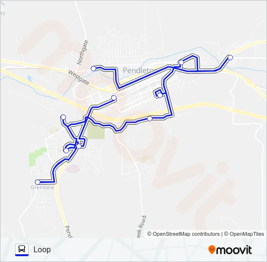 AQUATIC CENTER ROUTE Bus Line Map
