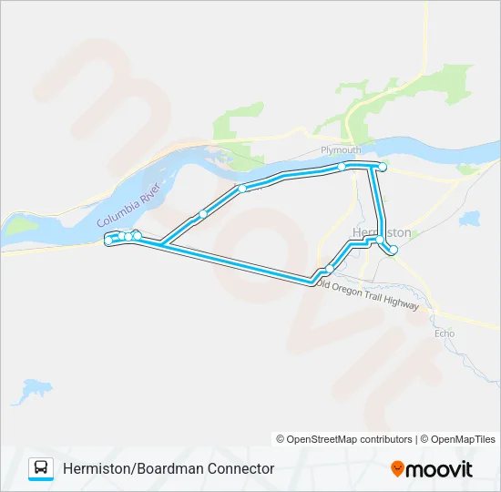 HERMISTON/BOARDMAN CONNECTOR Bus Line Map