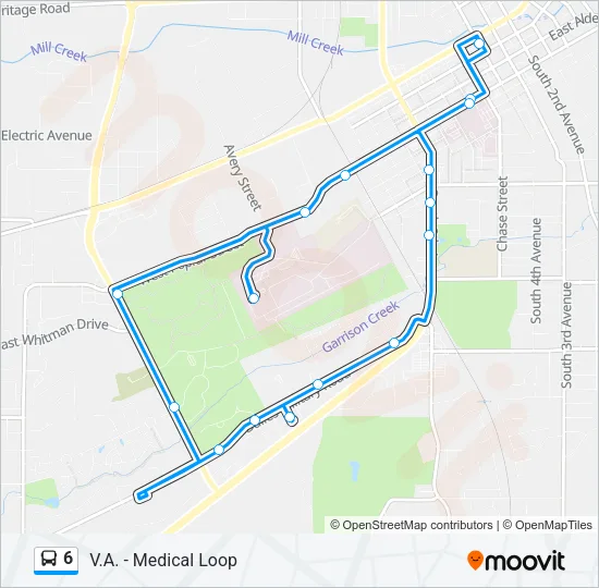 6 Bus Line Map
