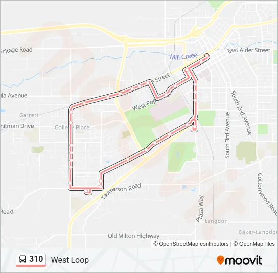 310 Bus Line Map