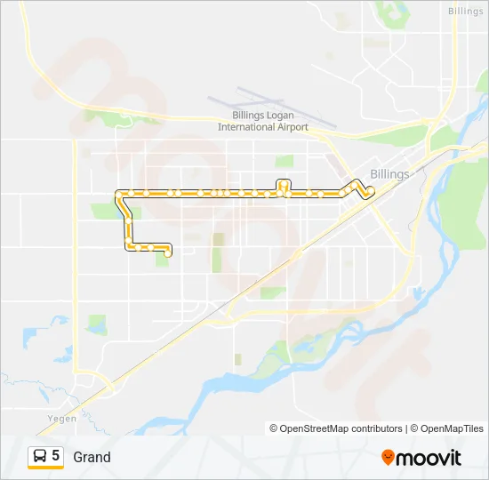 5 Bus Line Map