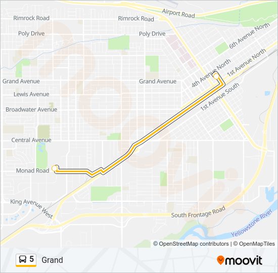 5 bus Line Map