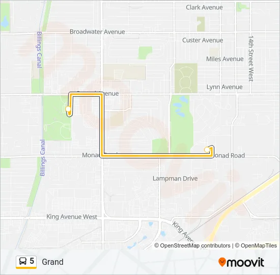5 Bus Line Map