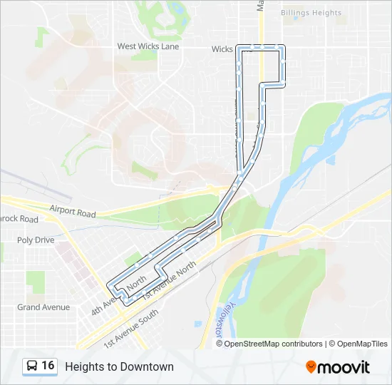 16 Bus Line Map