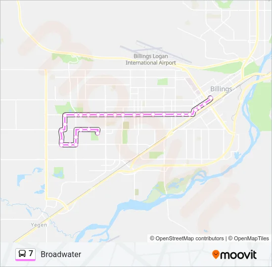 7 Bus Line Map