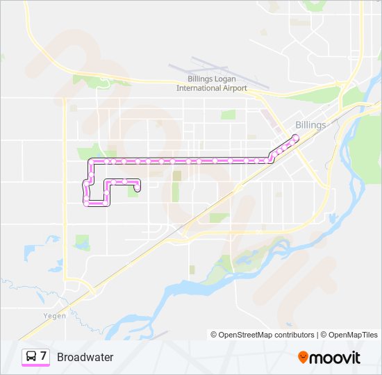 Mapa de 7 de autobús