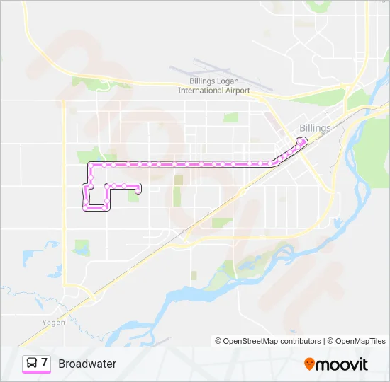 7 Bus Line Map
