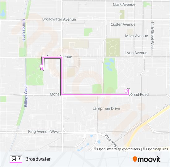 7 bus Line Map