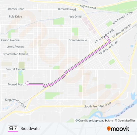 7 bus Line Map