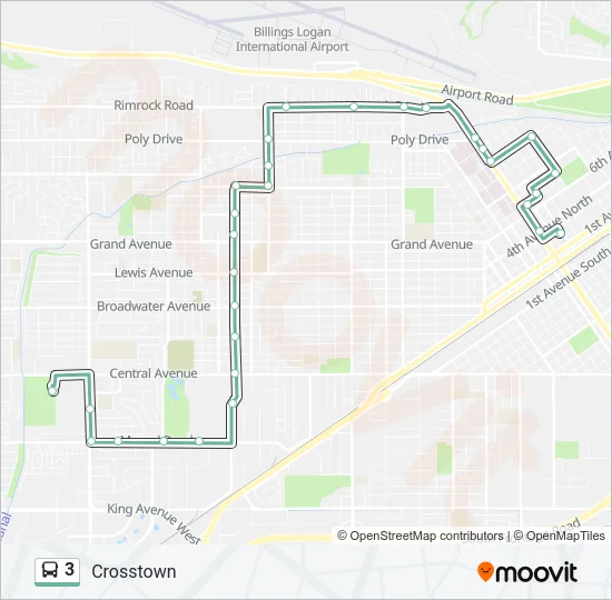 3 Bus Line Map