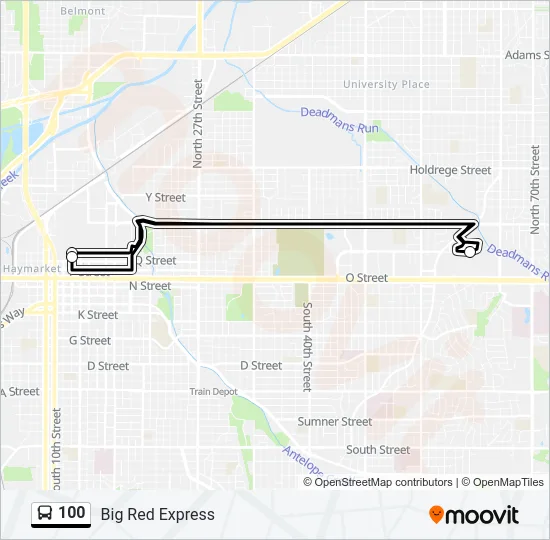 100 Bus Line Map