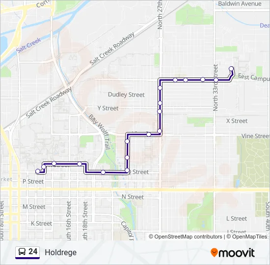 24 Bus Line Map