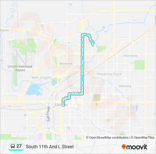 27 Bus Line Map