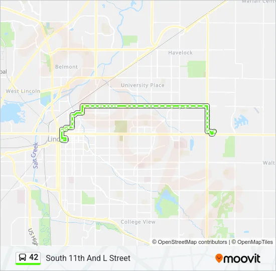 42 Bus Line Map